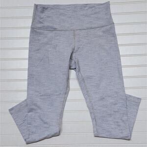 Lululemon Striped High-Rise Leggings 25" Size 10 Gray